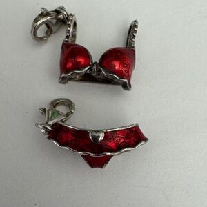 Thomas Sabo Red and Silver Bikini Charm Set